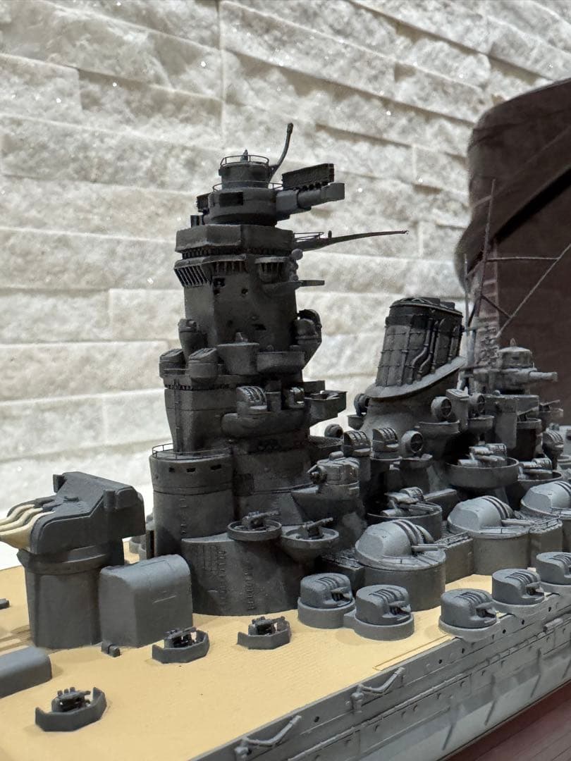 ハセガワ 戦艦大和 1/450 大型プラモデル完成品 塗装済み 塗り分け