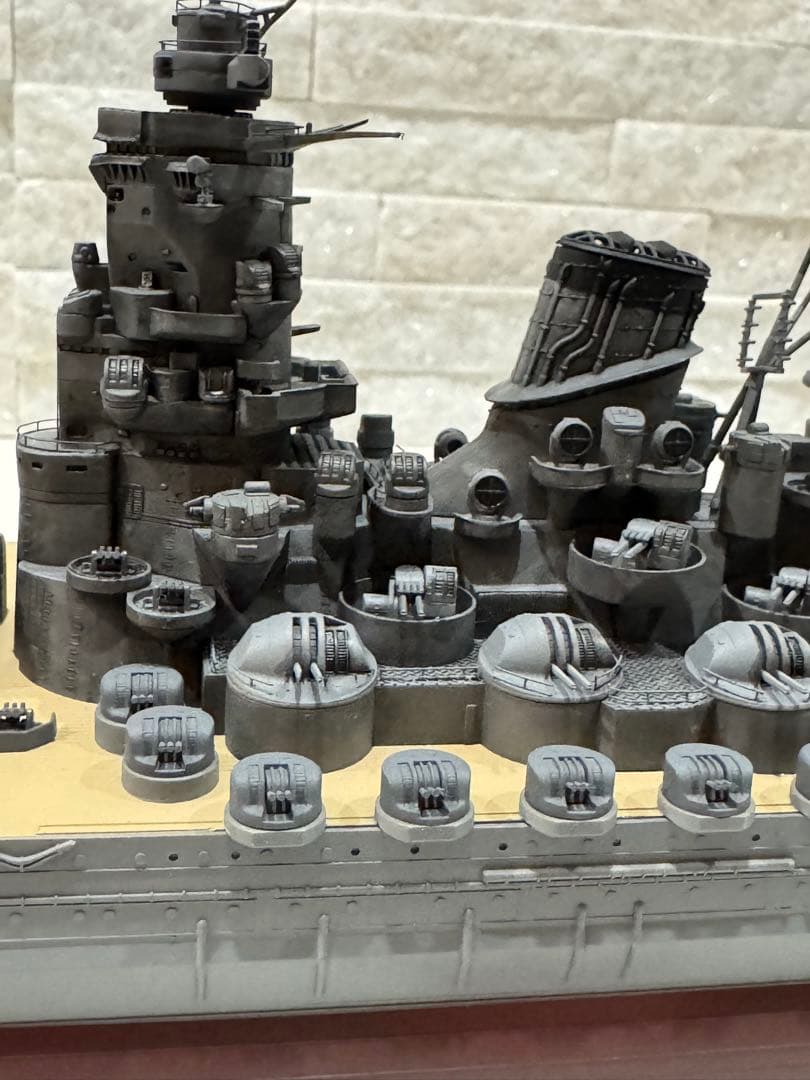 ハセガワ 戦艦大和 1/450 大型プラモデル完成品 塗装済み 塗り分け