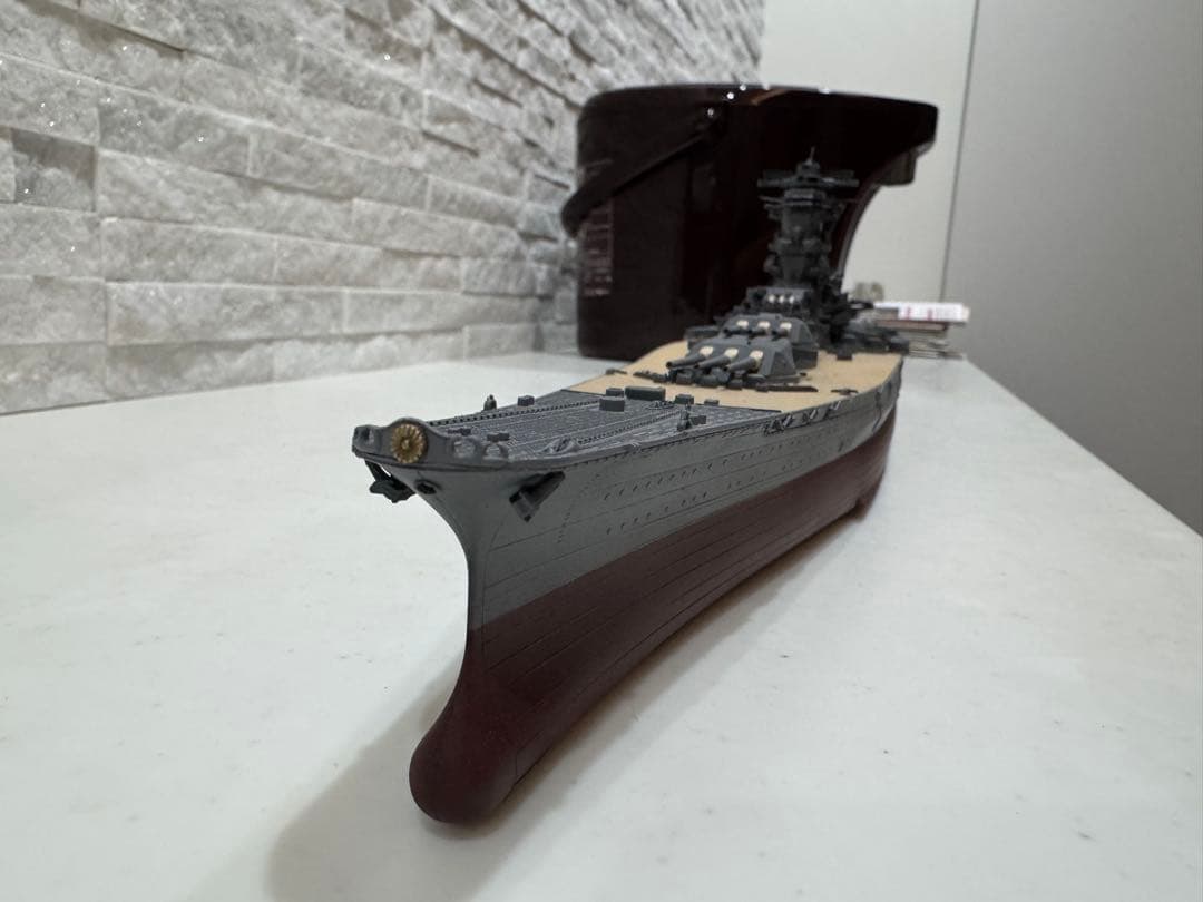 ハセガワ 戦艦大和 1/450 大型プラモデル完成品 塗装済み 塗り分け