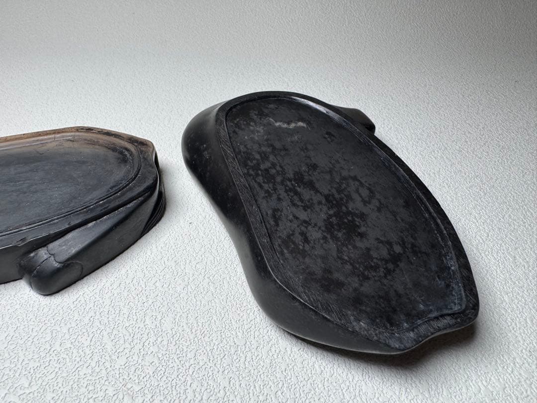 卧牛型 硯面付き墨盒 書道具