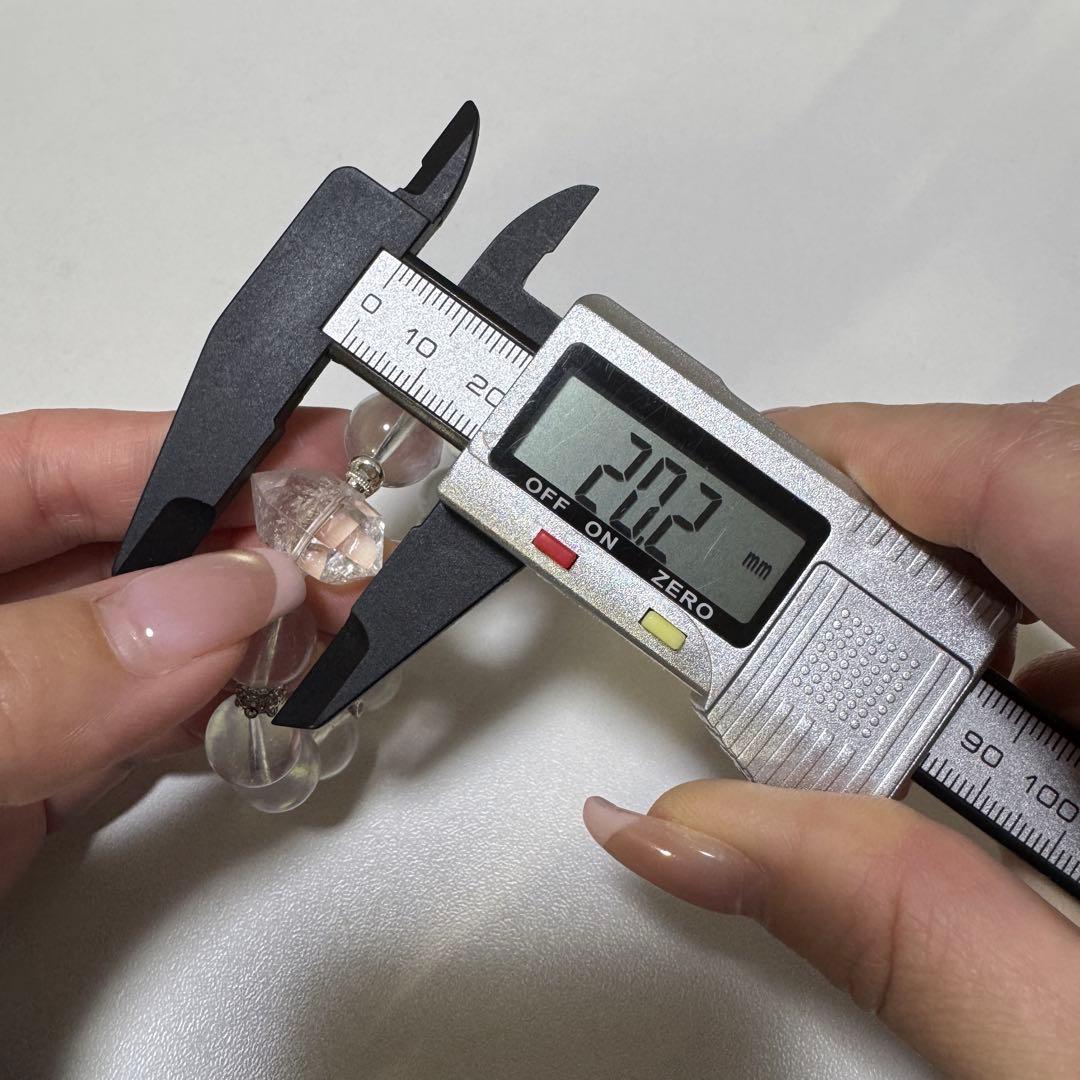 一点物　天然石　ハンドメイドブレス　ピンクイエローシラーアクアマリン　最高ランク