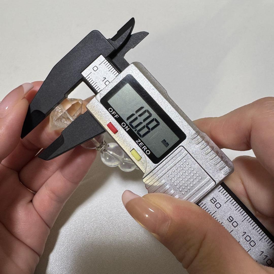 一点物　天然石　ハンドメイドブレス　ピンクイエローシラーアクアマリン　最高ランク