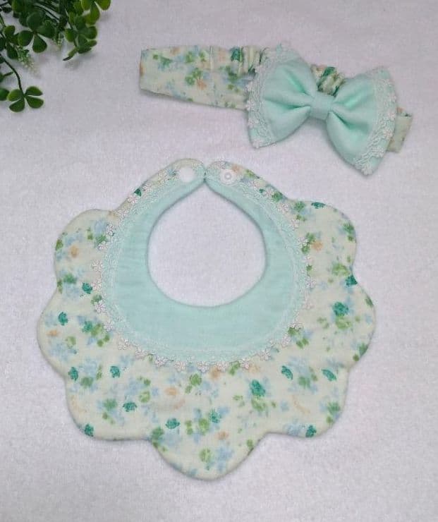 サマーsale！【送料無料】 レースのもくもくスタイ&レースのヘアバンド