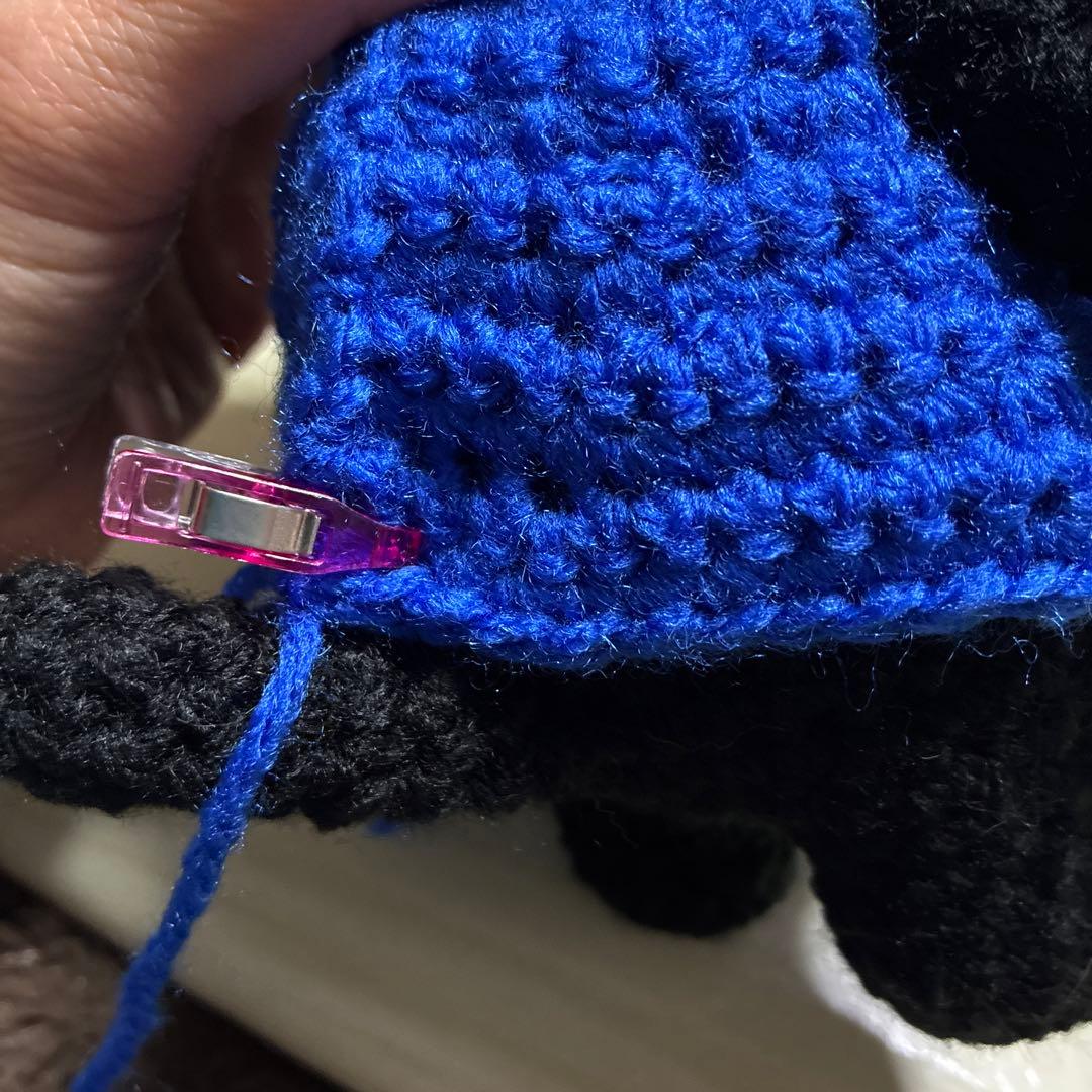 カスタマイズ可能❣️モコモコ毛糸の シュナウザーあみぐるみ（ソルト&ペッパー）