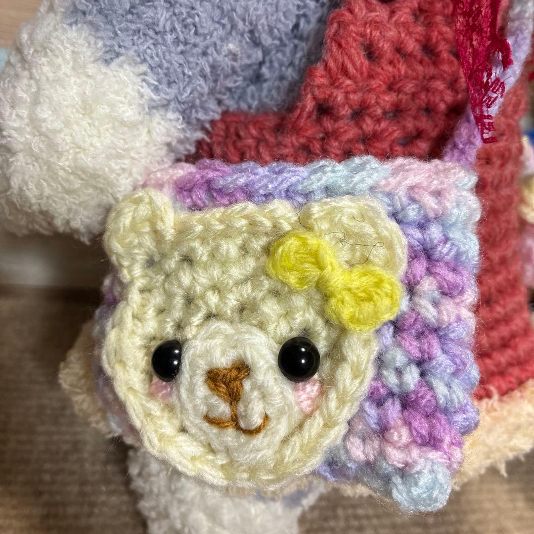 カスタマイズ可能❣️モコモコ毛糸の シュナウザーあみぐるみ（ソルト&ペッパー）