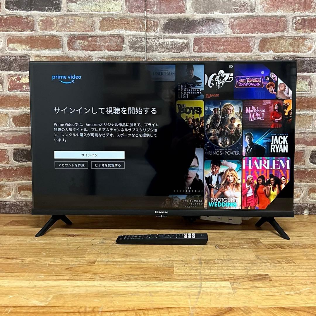 2022年製！32V型 液晶テレビ スマートテレビ 32A40H 動画アプリ搭載