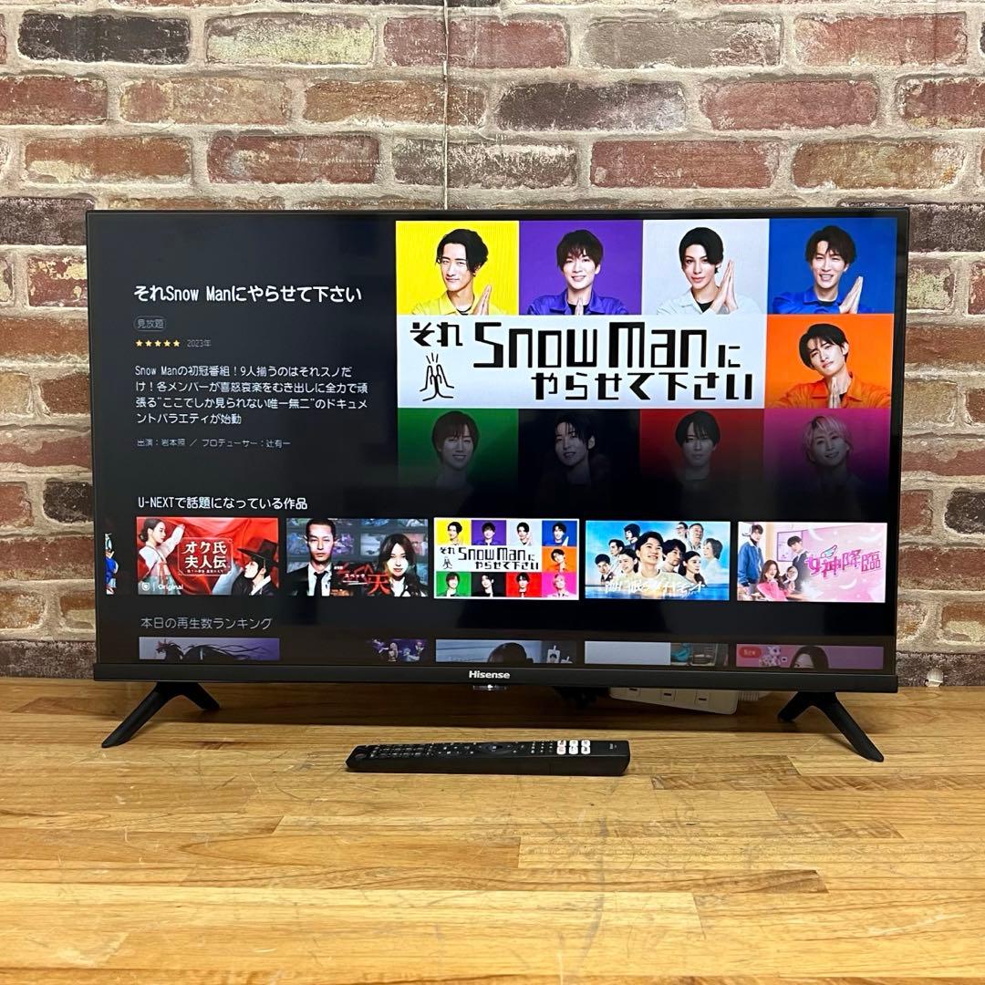 2022年製！32V型 液晶テレビ スマートテレビ 32A40H 動画アプリ搭載