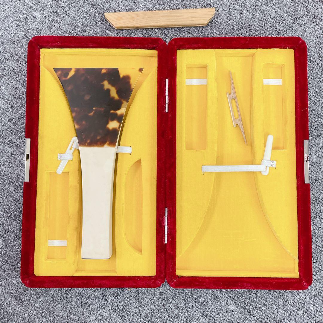 津軽三味線 金細 太棹 紅木 2本溝 K9 綾杉彫り胴 和楽器