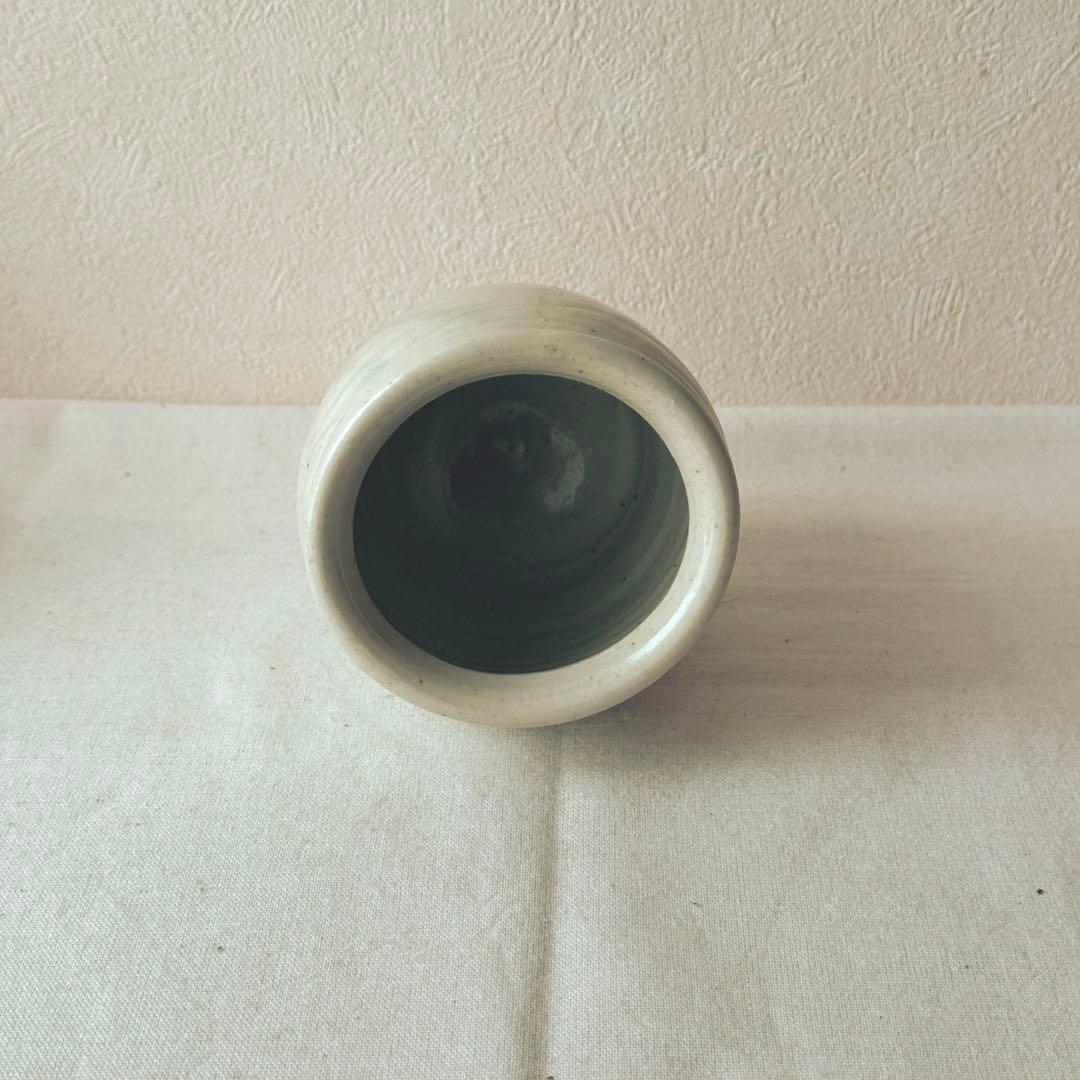 壺田亜矢 壺田和宏　白磁壺　ツール立て