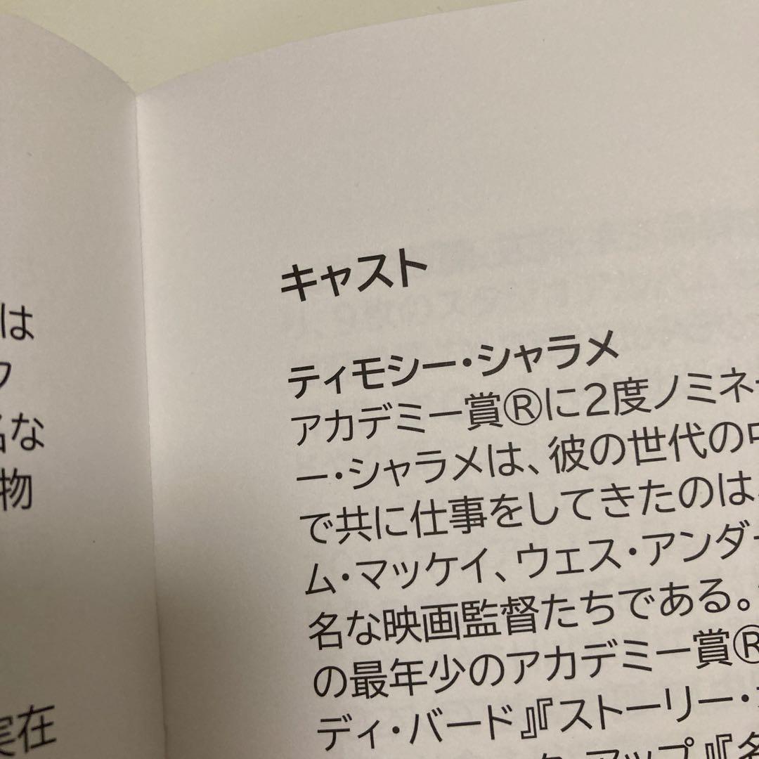 映画　マーティ・シュプリーム 世界をつかめ　プレスシート