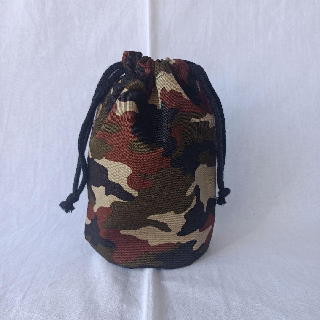 入園入学6点セット 迷彩×ブラックストライプ レッスンバッグ シューズバッグ 他