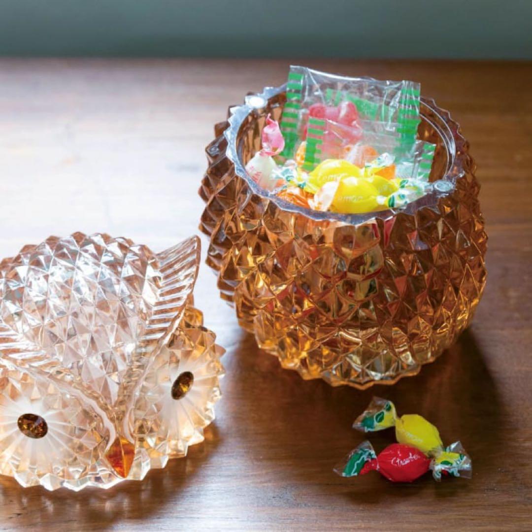 LEDライト付小物入れフクロウ