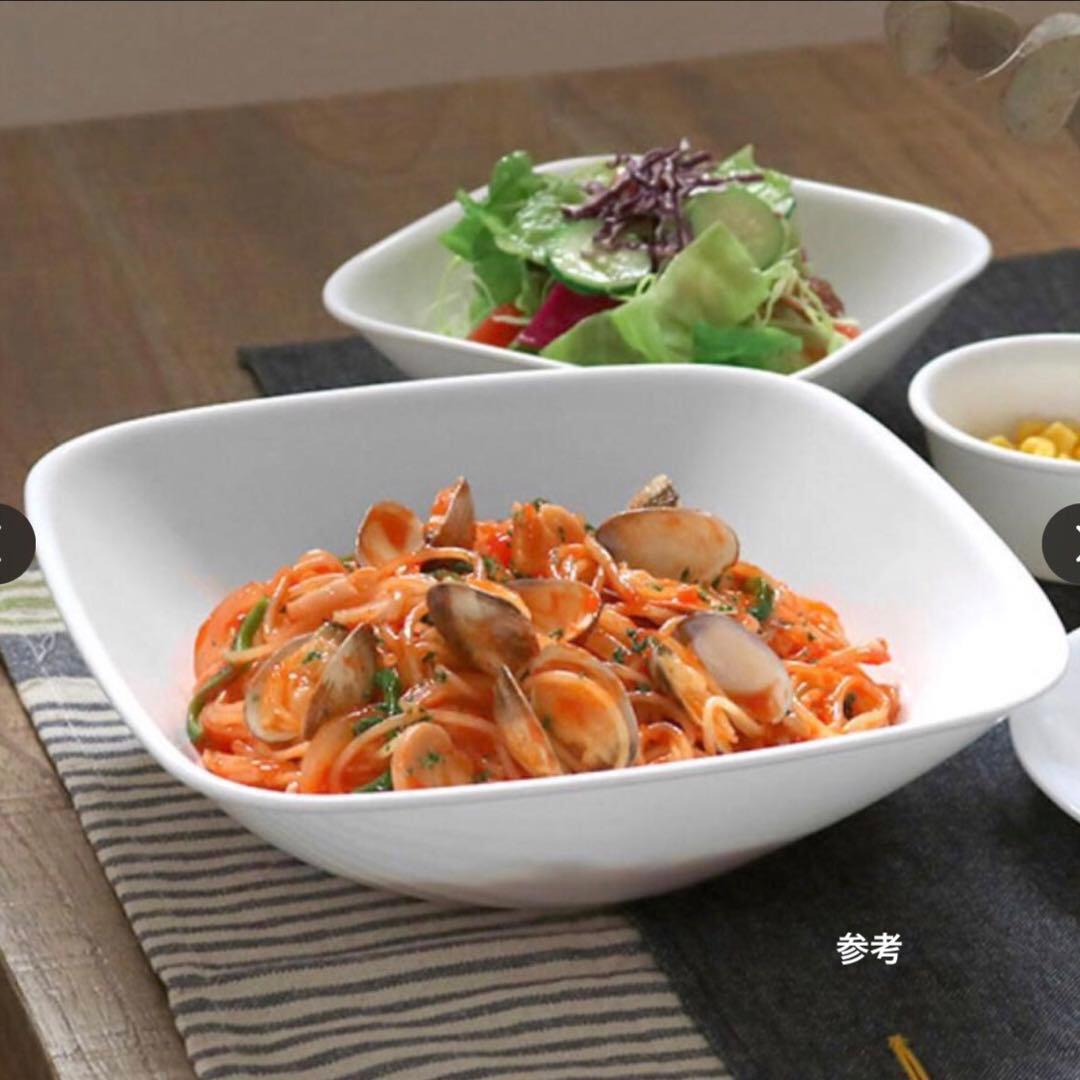 新品未使用　corelle コレール　スクエアボウル大　グリーンブリーズ　4枚