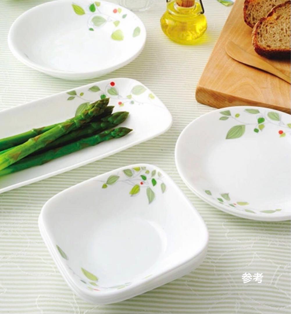 新品未使用　corelle コレール　スクエアボウル大　グリーンブリーズ　4枚