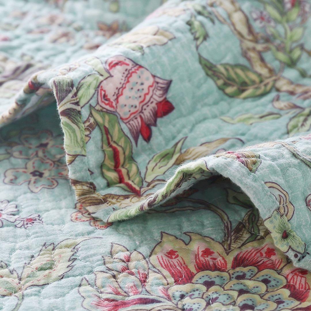 キルトベッドカバー3点セット綿マルチカバー キルティング 008