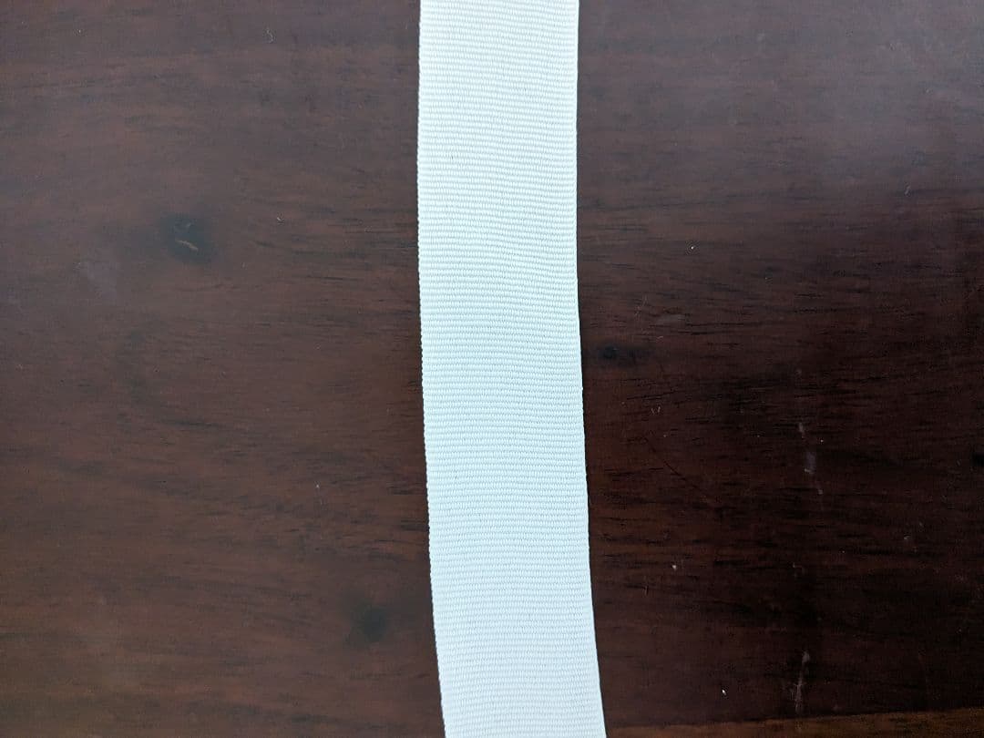 【新品】内巻きテープ　22mm巾 200m巻 　グログランテープ　オフホワイト