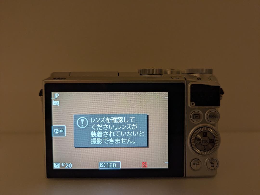 【美品】ニコン Nikon 1 J5 ボディ シルバー 完動品 #350b