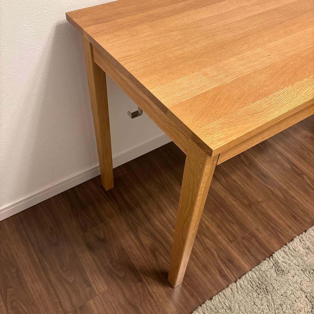 無印良品 木製デスク 2引き出し付き
