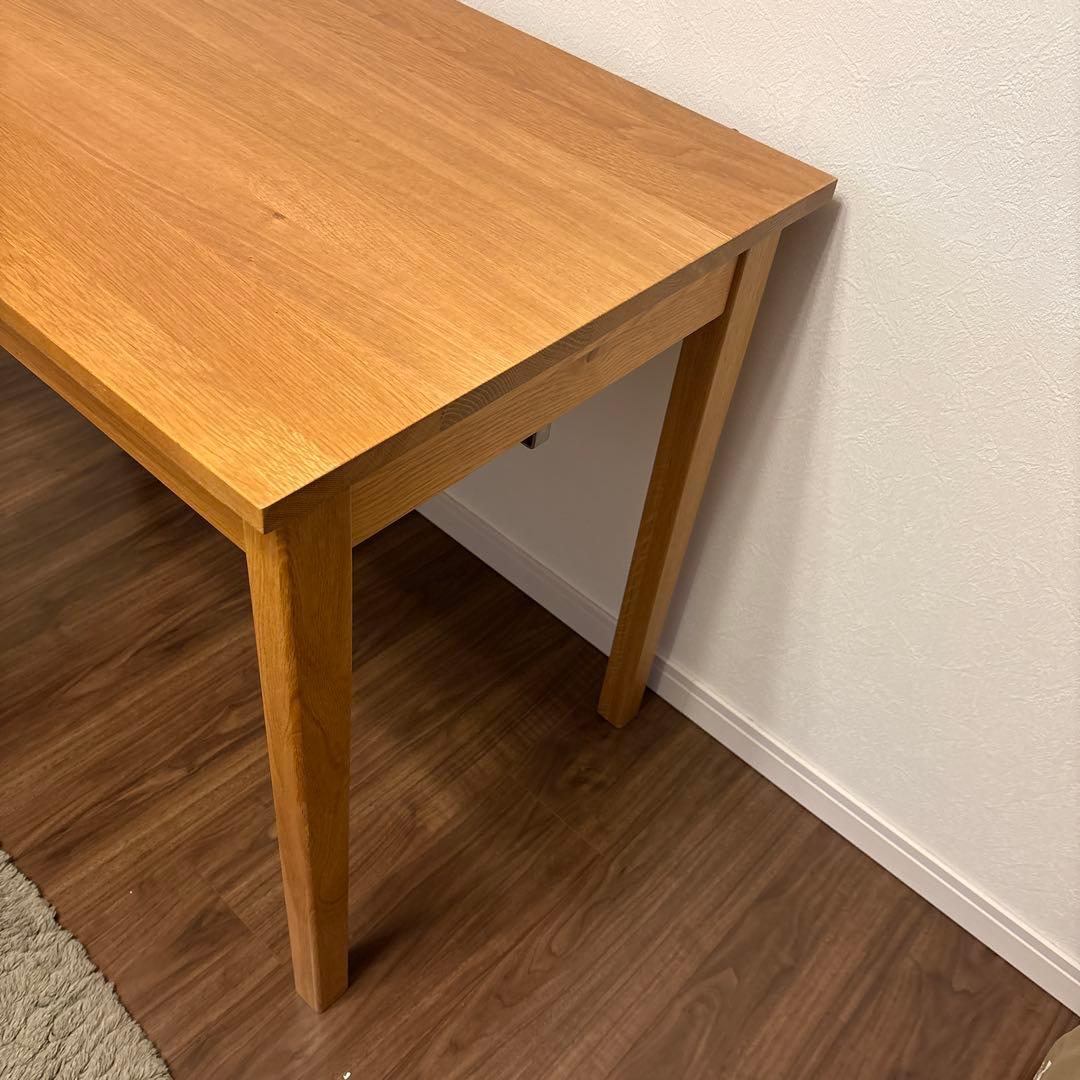 無印良品 木製デスク 2引き出し付き