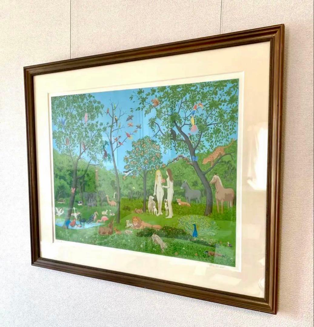 大変お買い得❗️ “アダムとイブ” パリ人気作家の大作❗️元ギャラリーオーナーお勧め