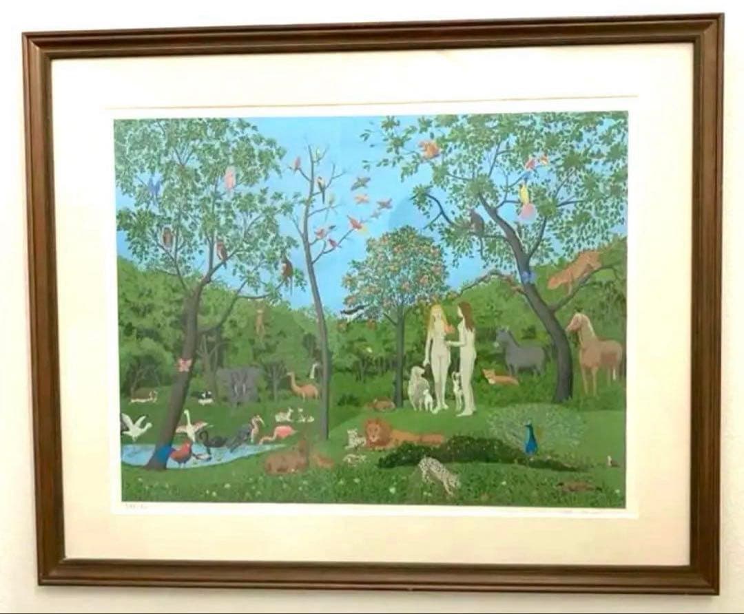 大変お買い得❗️ “アダムとイブ” パリ人気作家の大作❗️元ギャラリーオーナーお勧め