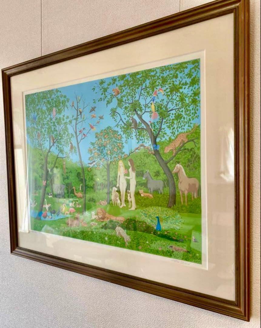 大変お買い得❗️ “アダムとイブ” パリ人気作家の大作❗️元ギャラリーオーナーお勧め