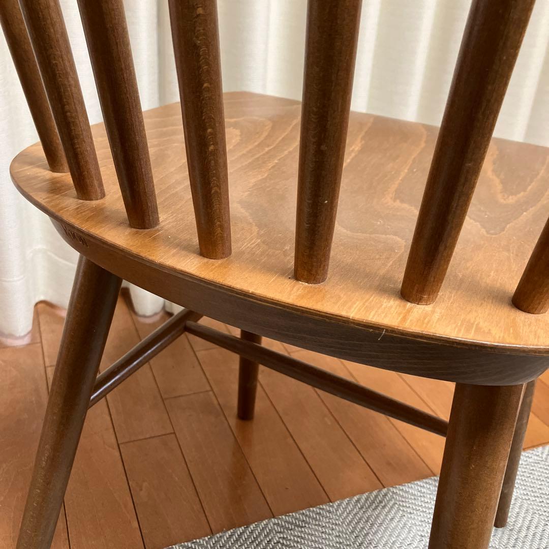 ３月15日まで⭐️[セット限定]NOCE ブラウン木製ダイニングチェア