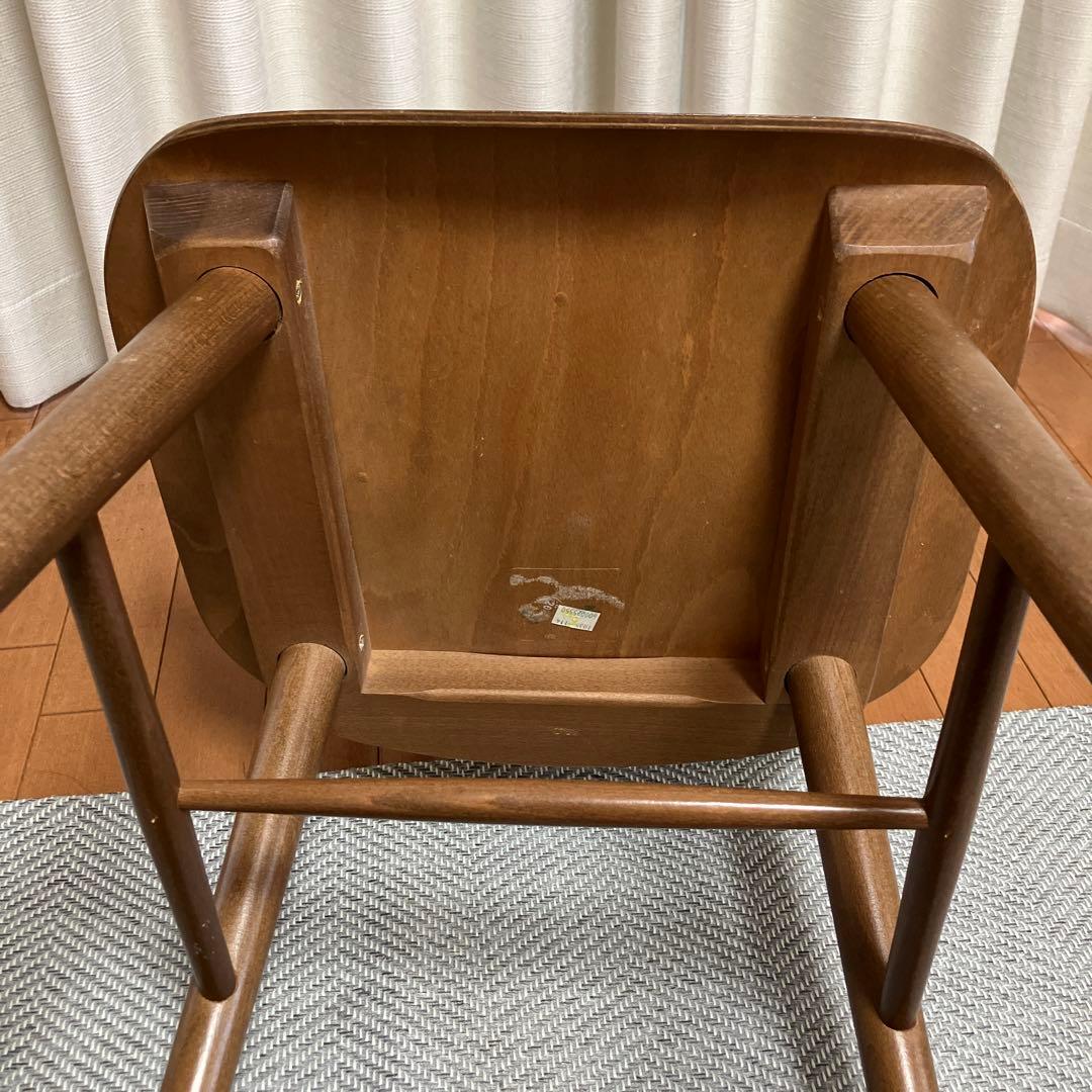 ３月15日まで⭐️[セット限定]NOCE ブラウン木製ダイニングチェア