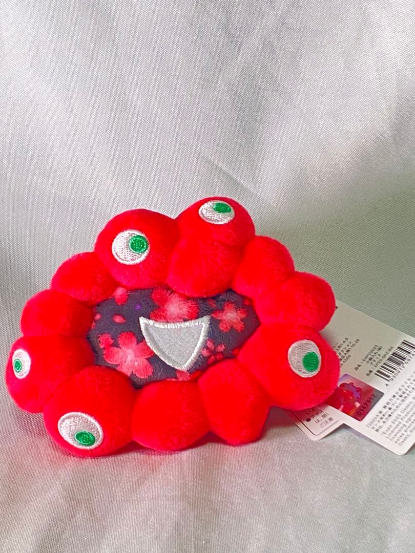 2855❣️ ミャクミャク 桜 小銭入れ 黒 キーホルダー 大阪万博 ブラック