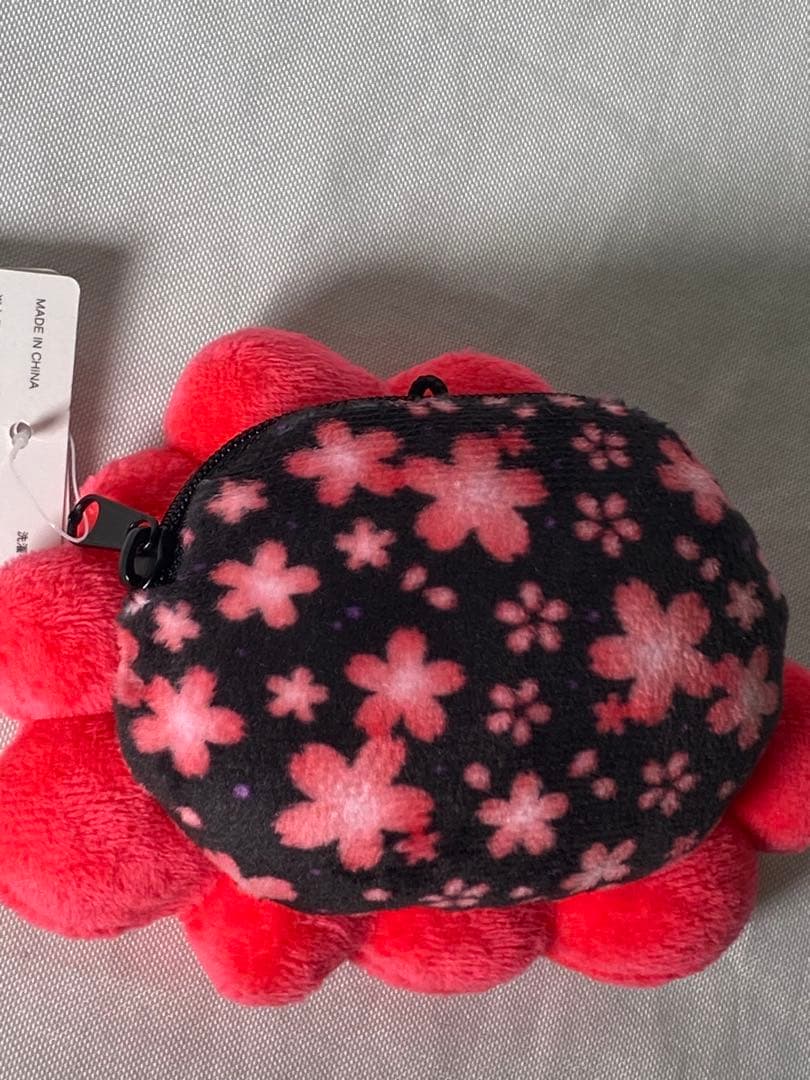 2855❣️ ミャクミャク 桜 小銭入れ 黒 キーホルダー 大阪万博 ブラック
