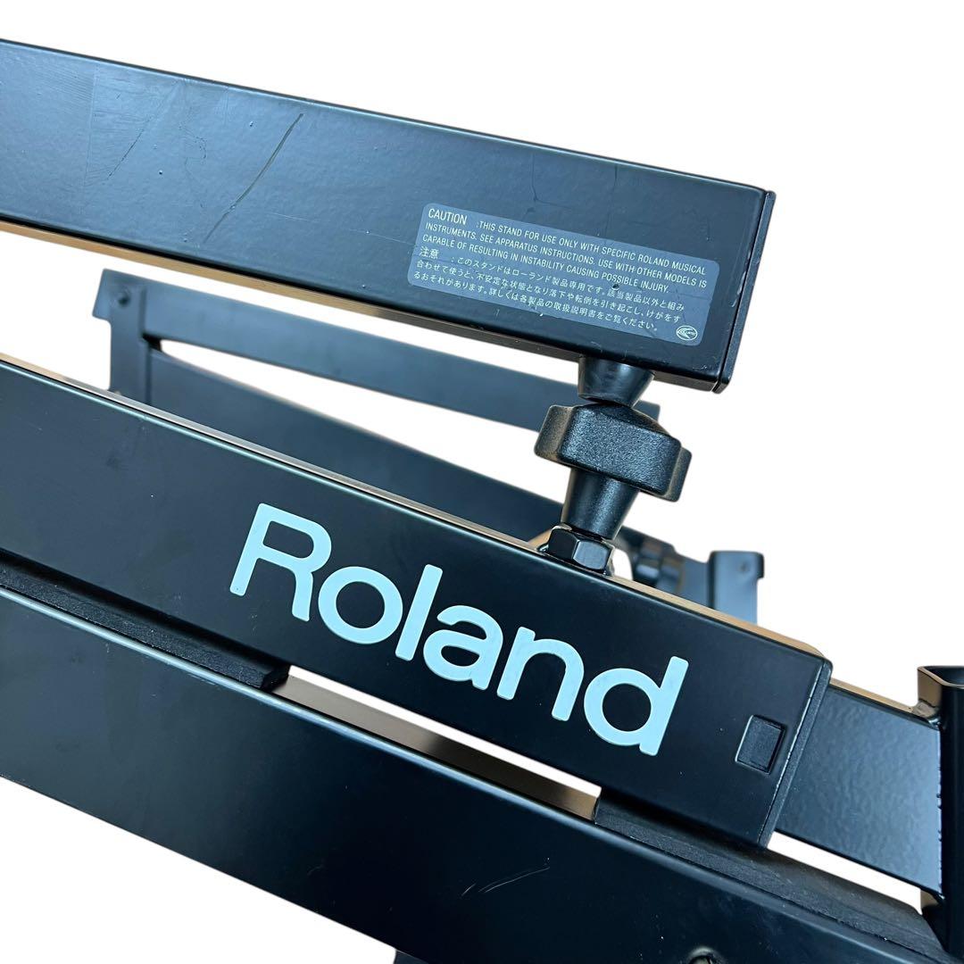 【美品】Roland 電子ピアノ用 シンセサイザー用スタンド 黒 KS-18Z