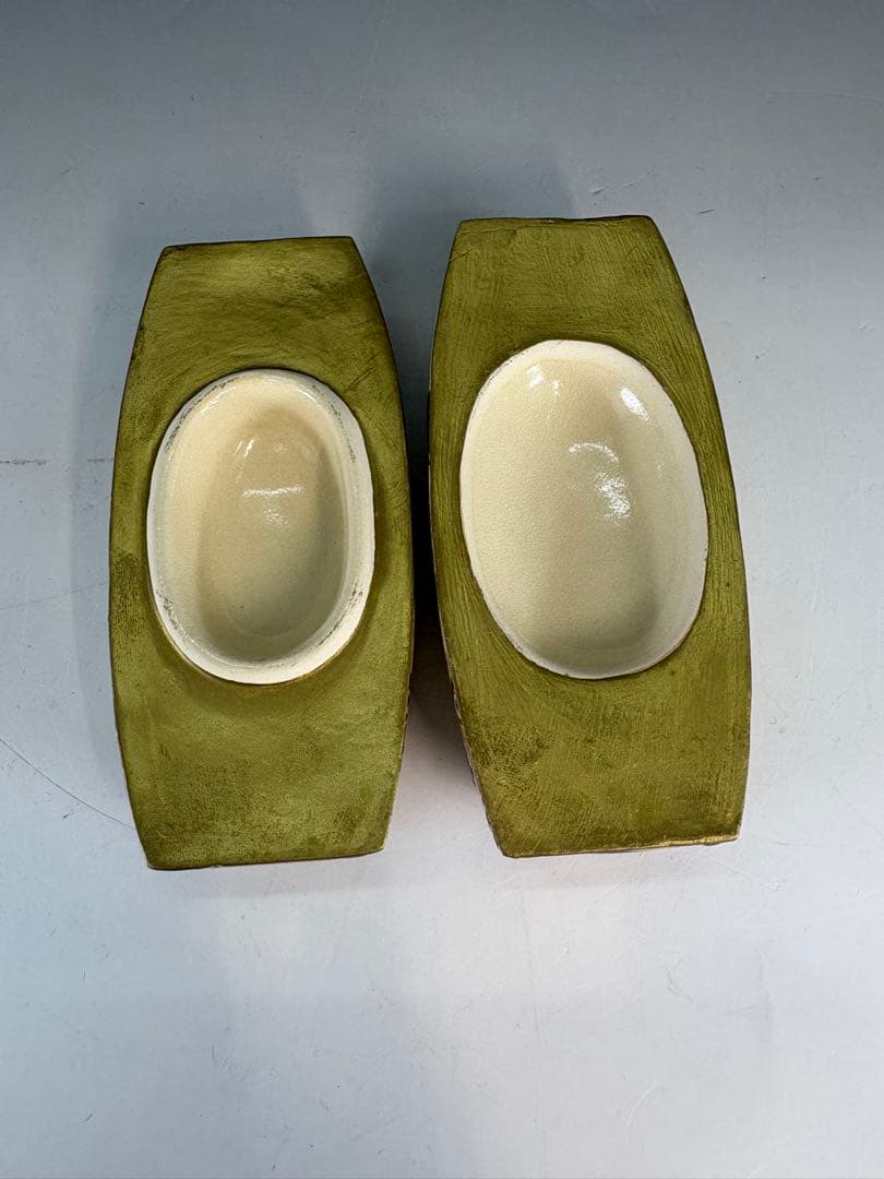 【中古品】清閑寺窯　杉田祥平造　色絵ぶりぶり香合（共箱）USED〈税込•送料込〉