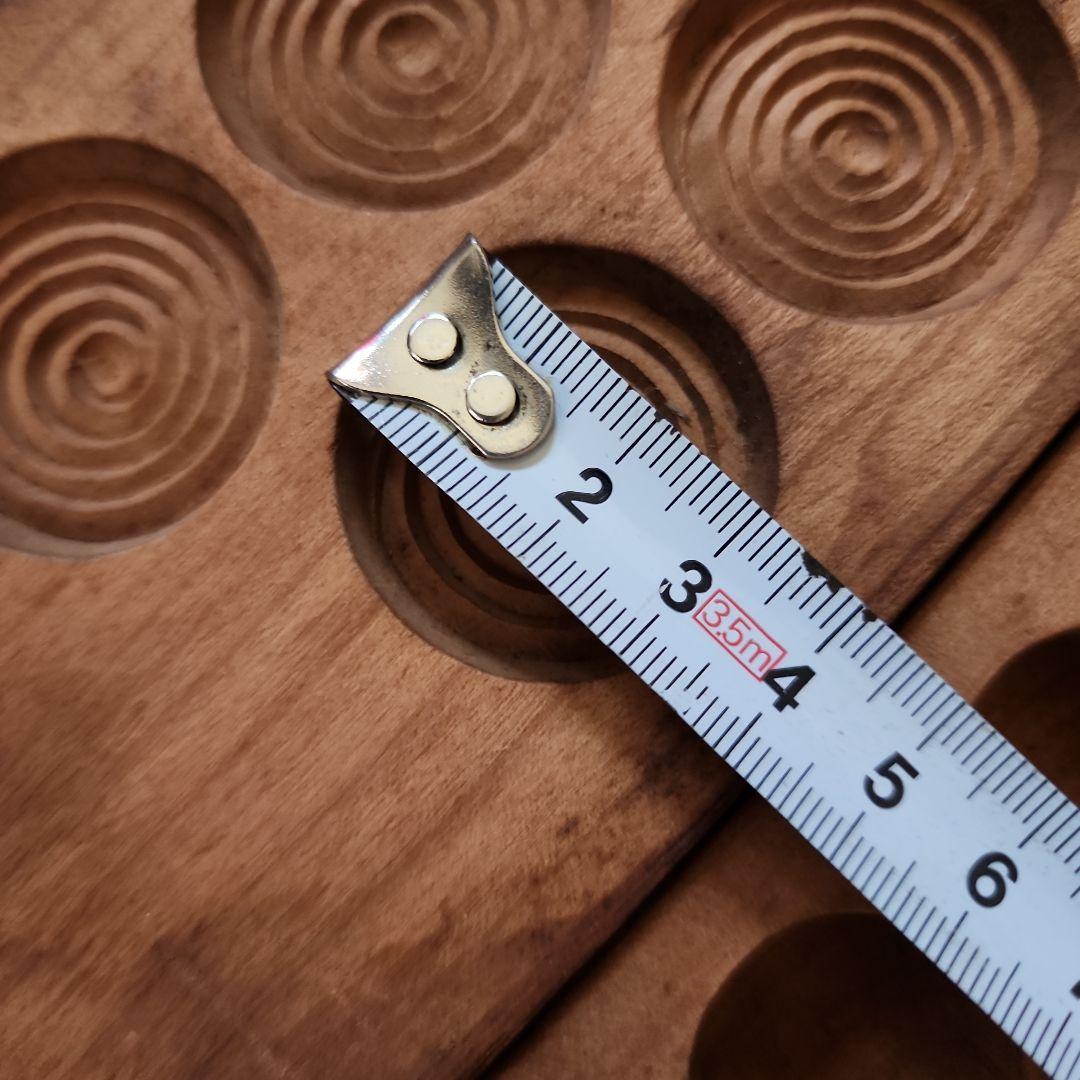 菓子木型2点セット-11　古い 木型 菓子型 和菓子 木製 古道具 古物