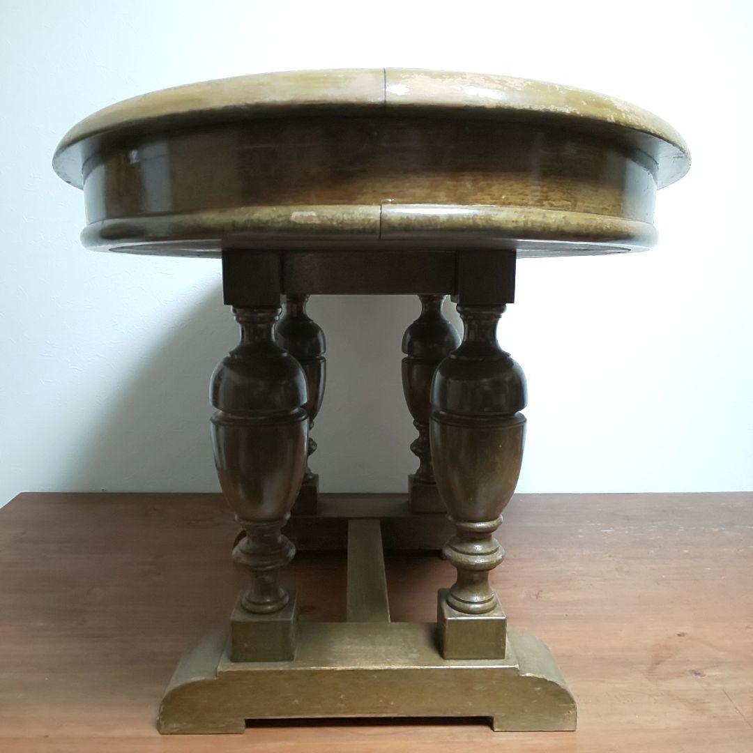 ヴィンテージ 木製 テーブル ラウンドテーブル 店舗什器 ヴィンテージ家具