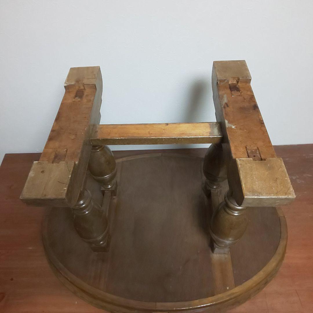 ヴィンテージ 木製 テーブル ラウンドテーブル 店舗什器 ヴィンテージ家具