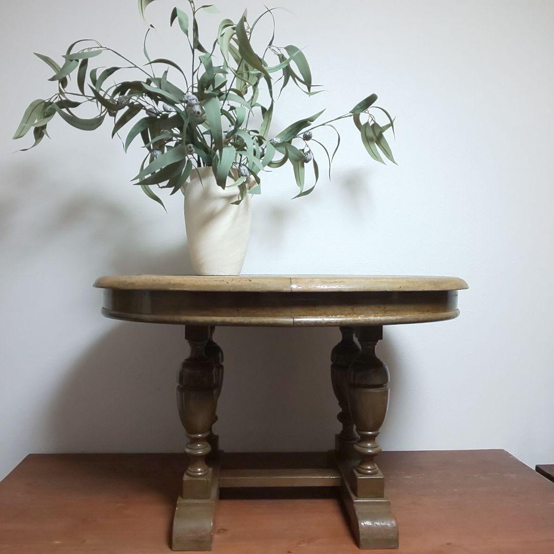 ヴィンテージ 木製 テーブル ラウンドテーブル 店舗什器 ヴィンテージ家具