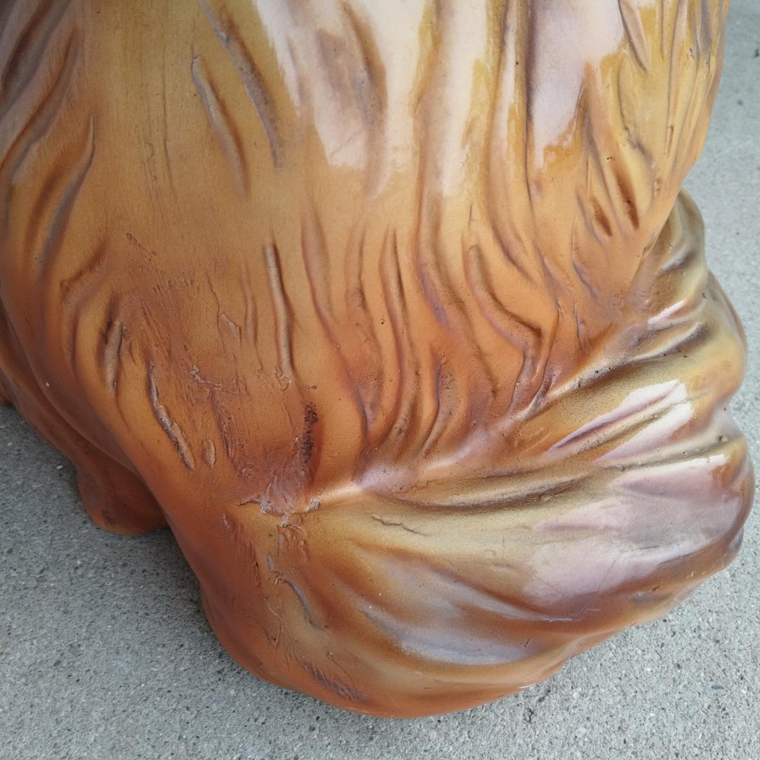 コリー 特大 置物 オブジェ インテリア ガーデン 犬の置物