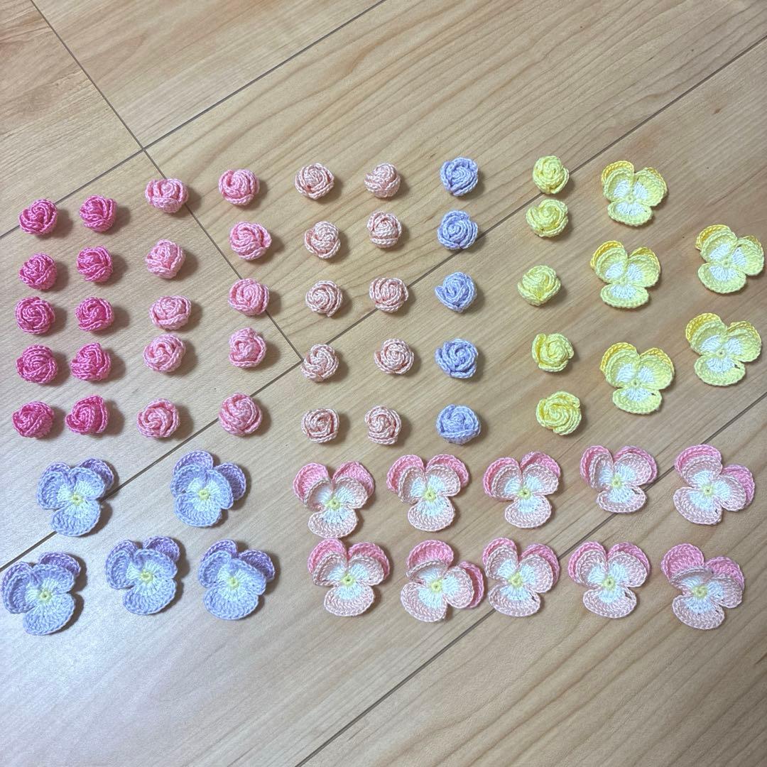 【75】ともΣ੧(❛□❛✿)ハンドメイド　レース編みドイリー　計70点