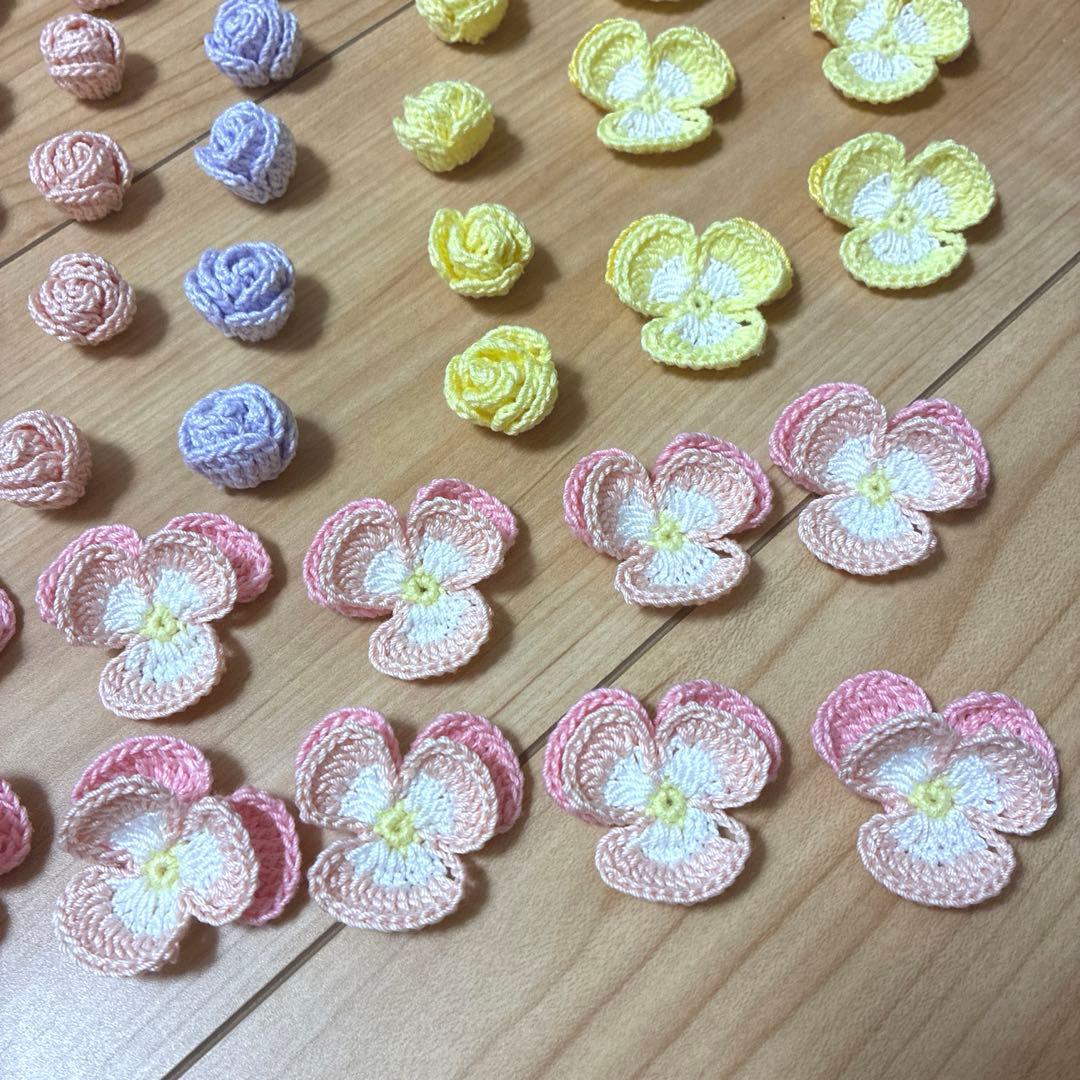 【75】ともΣ੧(❛□❛✿)ハンドメイド　レース編みドイリー　計70点
