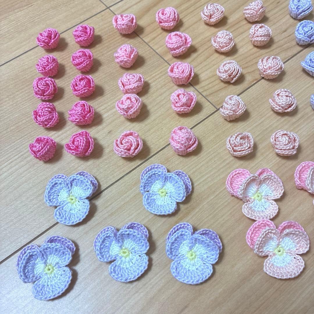 【75】ともΣ੧(❛□❛✿)ハンドメイド　レース編みドイリー　計70点