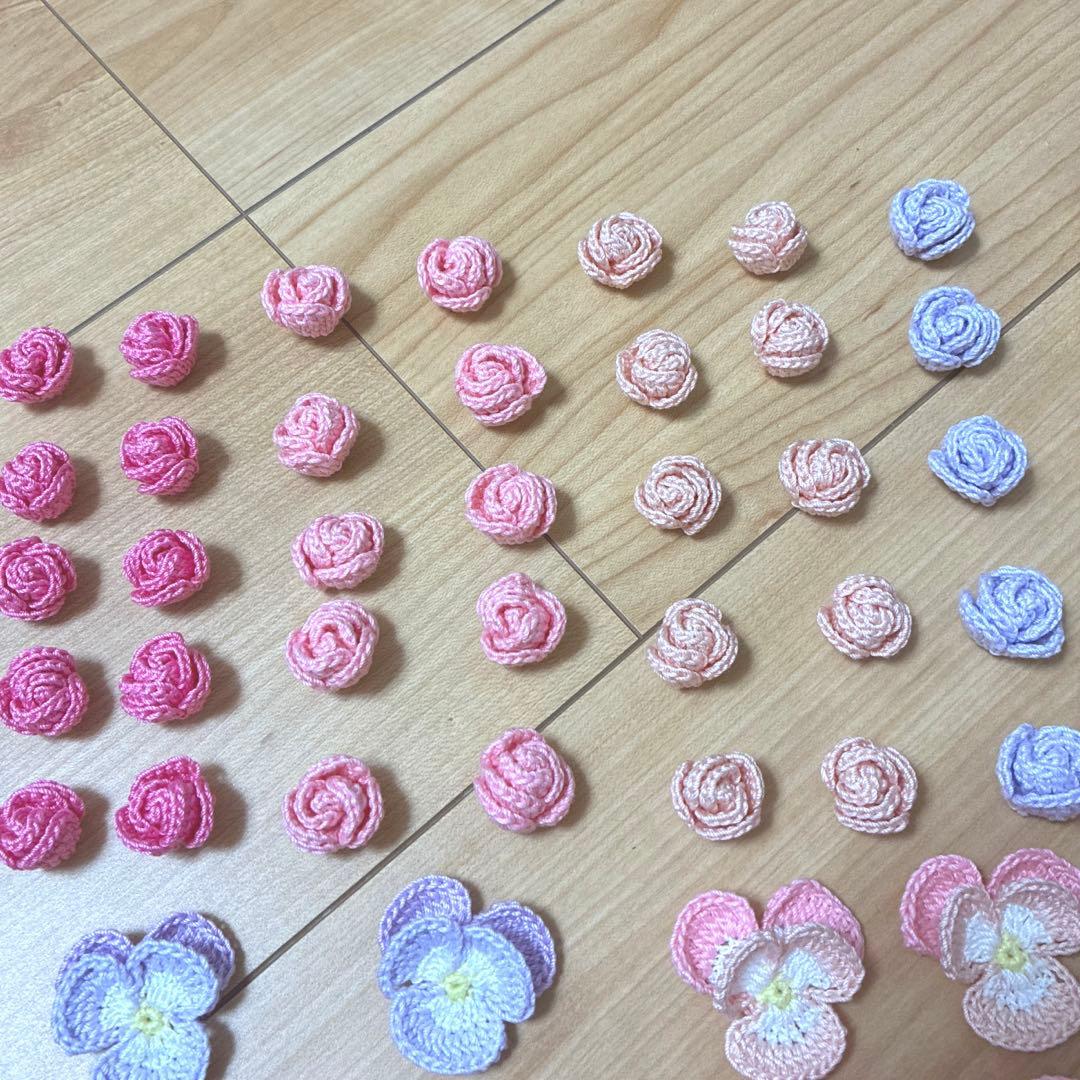 【75】ともΣ੧(❛□❛✿)ハンドメイド　レース編みドイリー　計70点