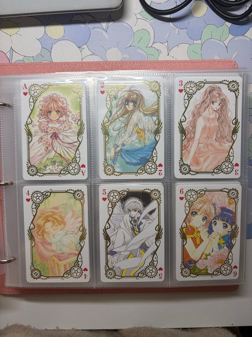 CLAMP展 カードコレクション＋箔押しトランプまとめ売り収納ファイルつき