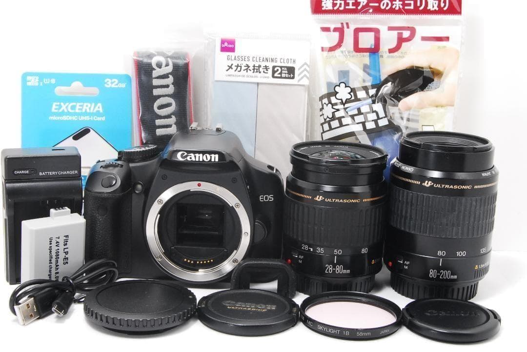 シャッター数4478回 Canon Kiss x2 一眼レフカメラ スマホ転送