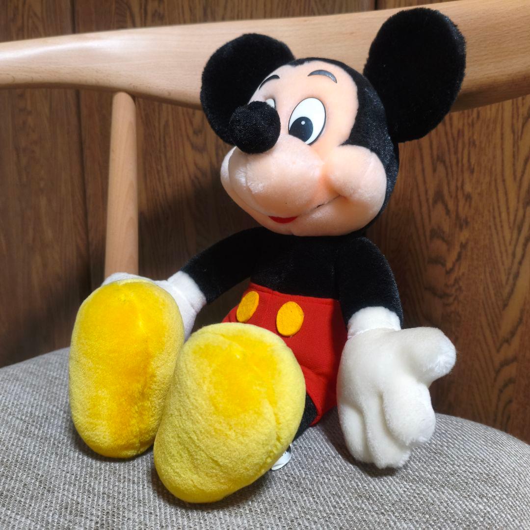 ミッキーマウス　ぬいぐるみ　レトロ　昔　平成　当時物
