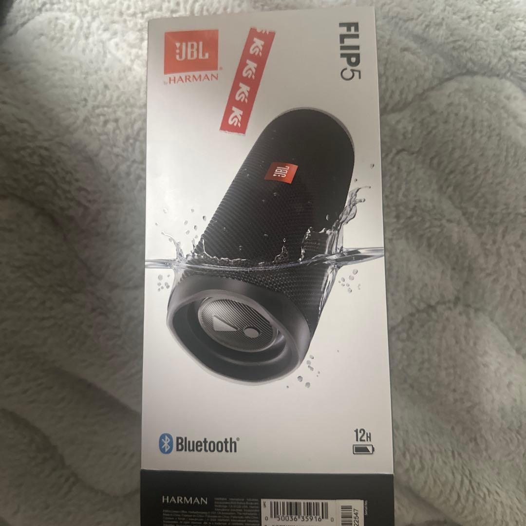 JBL ワイヤレススピーカー ブラック　flip5