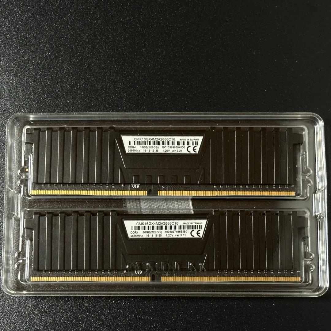 【動作保証】DDR4-2666 16GB(8GB×2枚) Corsair 121