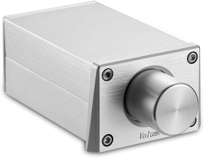 パッシブプリアンプ ボリュームコントローラ 高精度 HiFi シルバー