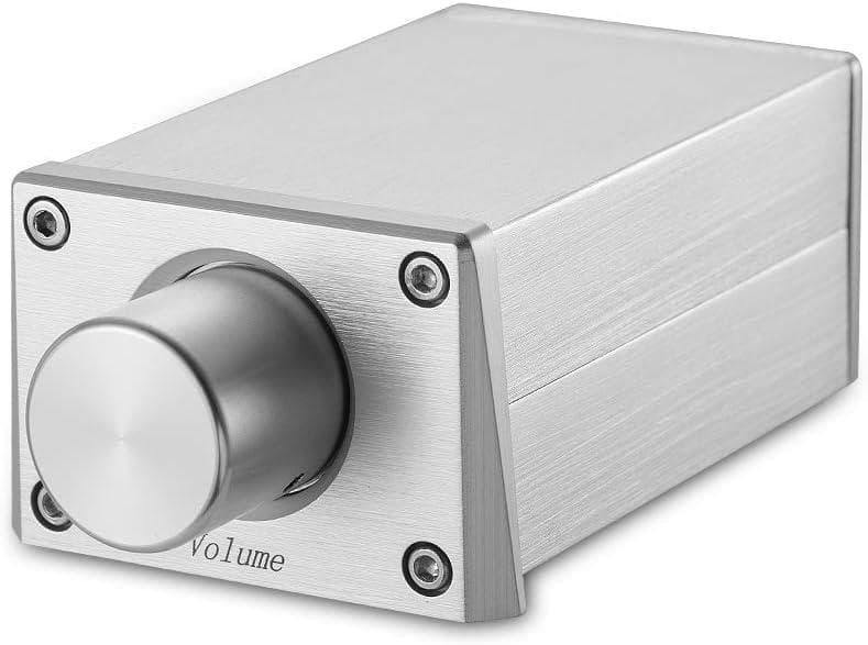 パッシブプリアンプ ボリュームコントローラ 高精度 HiFi シルバー