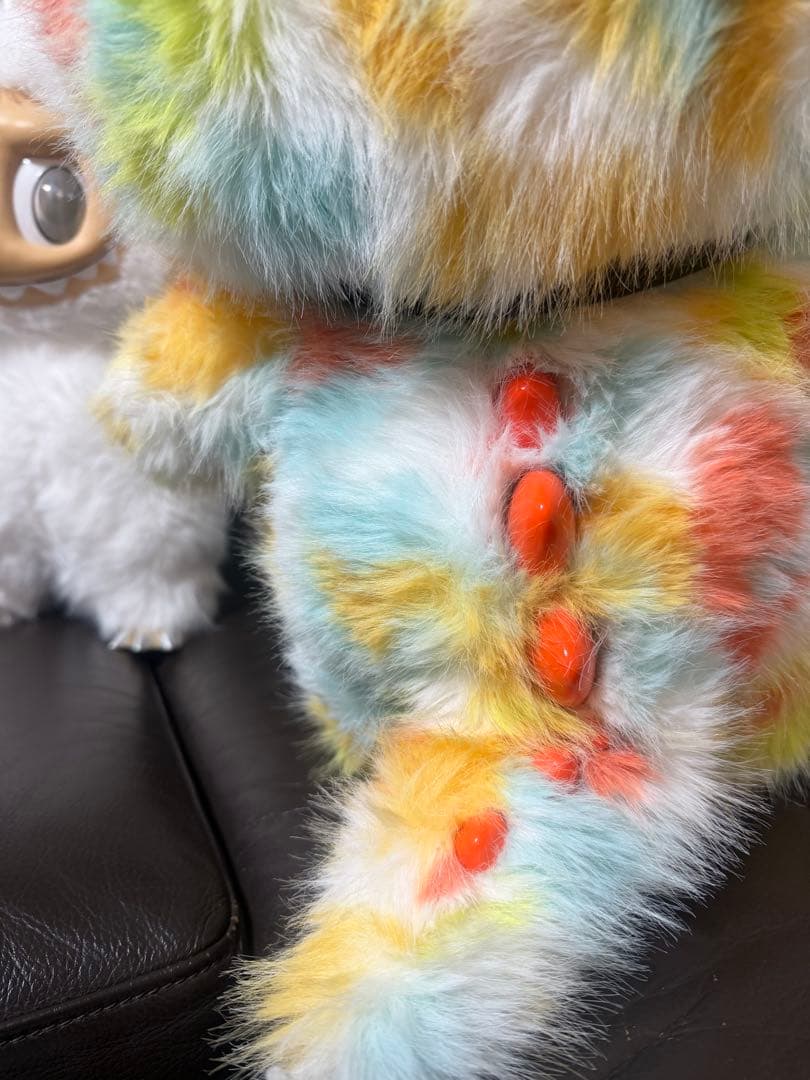 超特大60cmマカロンジモモ 夢色ふわもこ オレンジびれ スペシャルオーダー