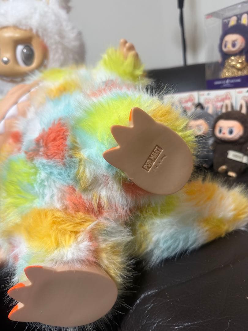 超特大60cmマカロンジモモ 夢色ふわもこ オレンジびれ スペシャルオーダー